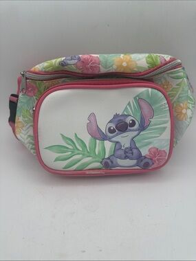 Loungefly Disney Lilo & Stitch tropical floral fanny pack waist bag READ
